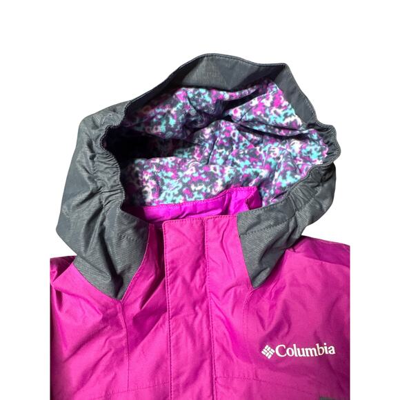 Columbia Girls Medium Purple Interchange Omni-Heat 3-in-1 Jacket - Picture 3 of 7